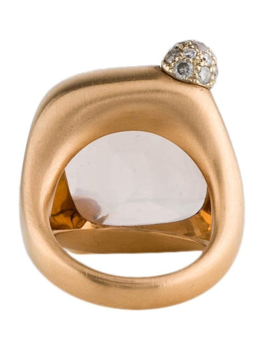 Bague POMELLATO - Bague Portrait Or Rose et Quartz 58 Facettes