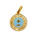 Pendentif AUGIS - Pendentif médaille d'amour or jaune  - L'Élégante Bleue ciel 58 Facettes J10798X000