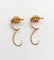 Boucles d'oreilles Dormeuses fleurs antiques en or 18k et perles (circa 1900) 58 Facettes A06493