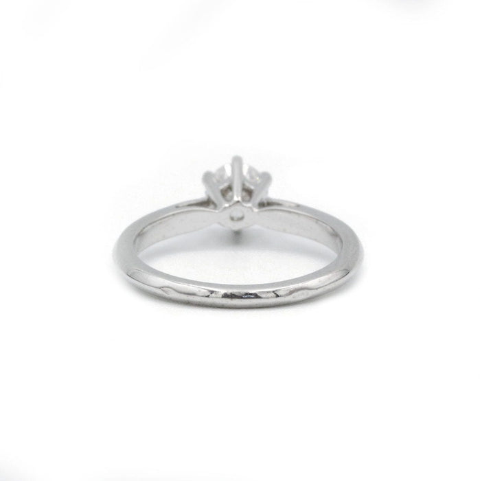 Bague 49 Solitaire or blanc et diamant 58 Facettes 220148R