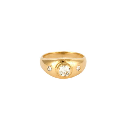 Bague 48.5 Bague or jaune diamant 58 Facettes