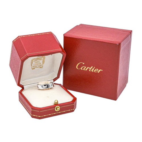 Bague 51 Cartier Bague Love Or blanc Diamant 58 Facettes 3957904CN