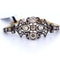 Bracelet Bracelet ancien en or rose et argent avec diamants 58 Facettes