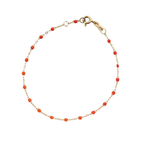 Bracelet GIGI Clozeau - Classique Gigi - Bracelet en or jaune et résine rouge 58 Facettes BRI0094X2