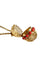 Pendentif Pendentif or jaune pierres imitation corail 58 Facettes
