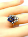 Bague 53 Bague Bouquet or blanc saphirs et diamants 58 Facettes AB455 bis