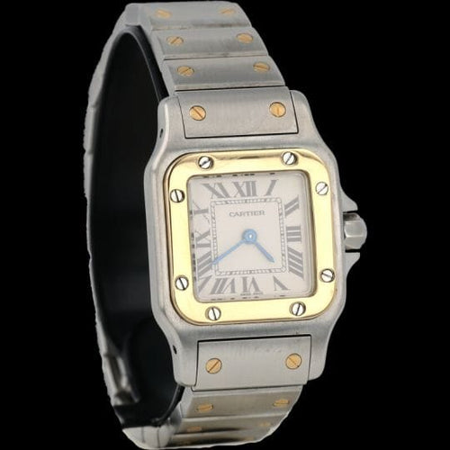 Montre Cartier Montre Santos De Cartier Galbee Pm 58 Facettes MT43964