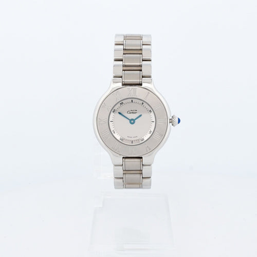 Montre CARTIER - Montre Must 21 - Silver dial - SM 58 Facettes