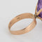 Bague 53 Bague améthyste 17,50 ct or rose marquise cocktail 58 Facettes G13498