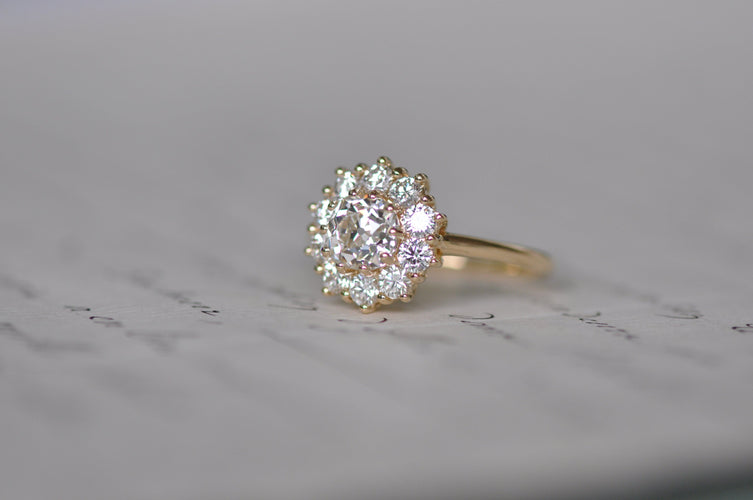 Old mine diamond ring (GIA certificate)