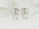 Boucles d'oreilles Puces d'oreilles en or blanc et diamants 58 Facettes 33410