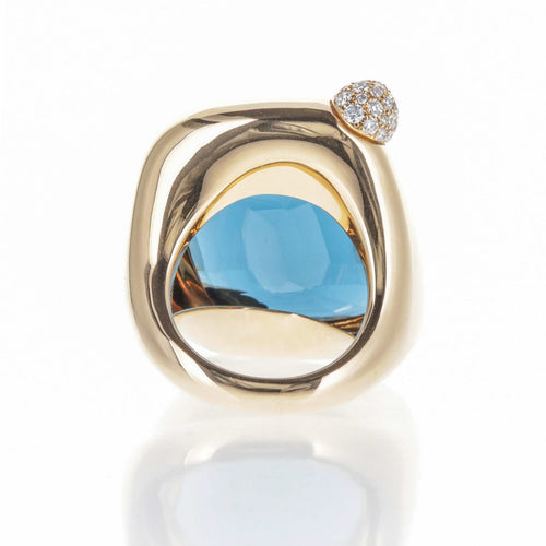 Bague 54 Bague Pomellato Ritratto en or rose, topaze et diamants 58 Facettes 2.18498