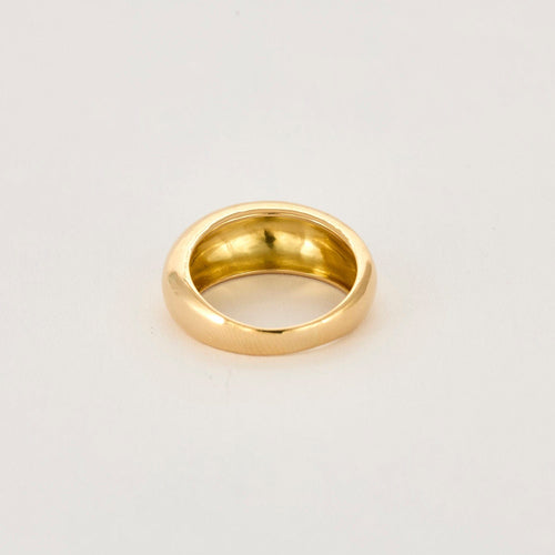 Bague 54 Bague jonc or jaune 58 Facettes GU255