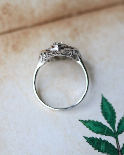 Bague 58 Bague Marquise Trilogie Diamants et Or Blanc 58 Facettes C2092