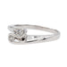 Bague 54 Bague Alliance Or blanc Diamant 58 Facettes 3081504CN