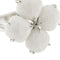 Bague fleurie en onyx blanc