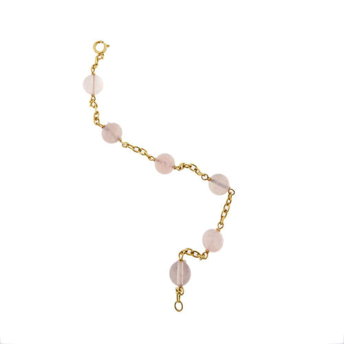 Bracelet Bracelet Or jaune Quartz rose 58 Facettes 28141B
