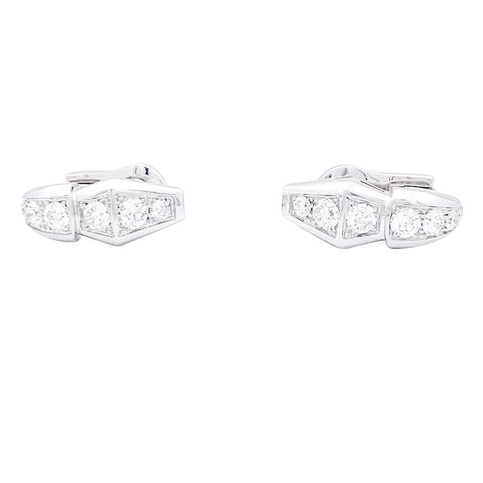 Boucles d'oreilles Boucles d'oreilles Bulgari "Serpenti Viper" or blanc, diamants. 58 Facettes 33694