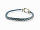 Bracelet bracelet FRED force 10 gm 0b0005 manille en or blanc 18k 2 cordons 58 Facettes 271113