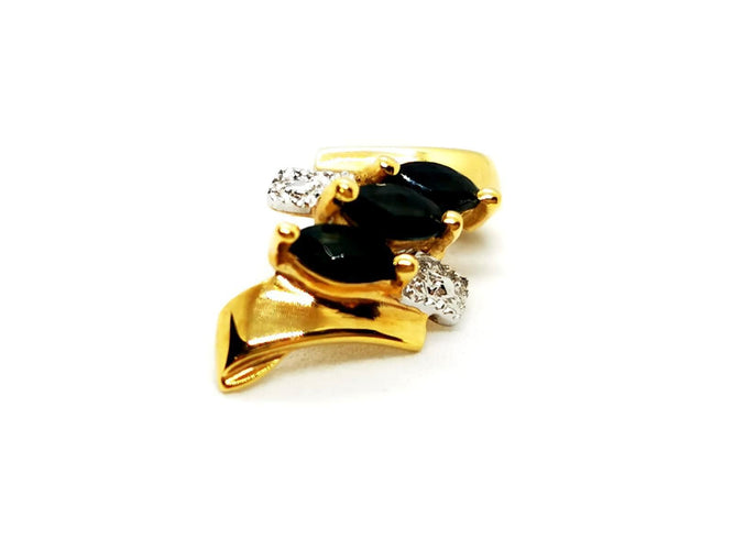 Pendentif Pendentif Pendentif Or jaune Saphir 58 Facettes 1141387CD