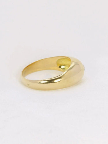 Bague Bague jonc or jaune diamant 0,2 ct 58 Facettes J150