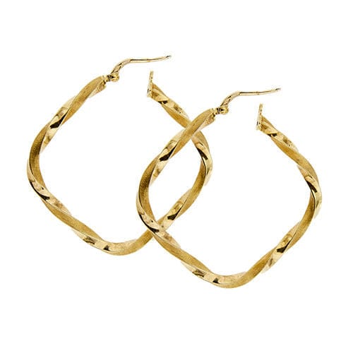 Boucles d'oreilles créoles Torchon