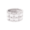 Bague 56 Bague Chanel, "Ultra", or blanc, céramique blanche et diamants. 58 Facettes 34296