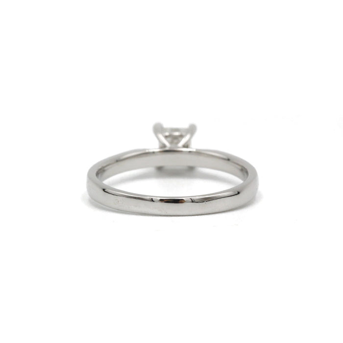 Solitaire or blanc diamant