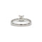 Bague 51 Solitaire or blanc diamant 58 Facettes 220466R