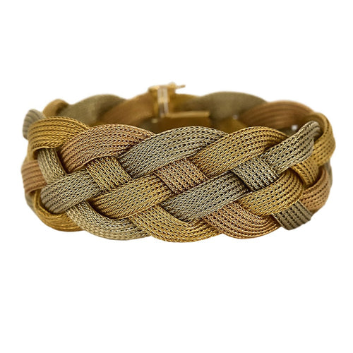 Bracelet Bracelet en ors tressés 58 Facettes AUX1204