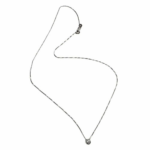 Collier Pendentif moderne en or blanc avec diamants 58 Facettes Q942A