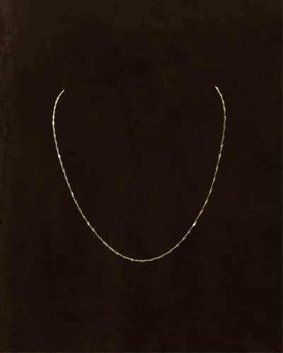 Collier Chaîne en or jaune 14 carats 58 Facettes