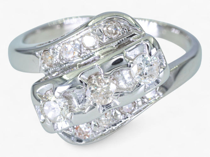 Bague 54.5 Bague  Diamants 0,52 carat 58 Facettes AM39