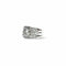Bague 55 Bague bandeau or gris, diamants 58 Facettes REF2549-317