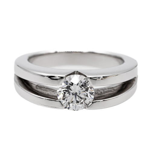 Bague Solitaire Or blanc Diamant