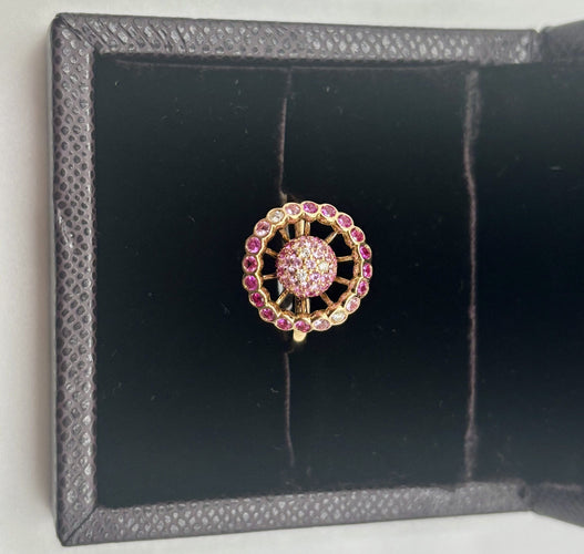 Bague 54 BOUCHERON - Bague "Ma Jolie" Or Rose Saphir Diamants 58 Facettes