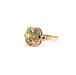 Bague 56 BAGUE OR ROSE SAPHIR JAUNE 58 Facettes