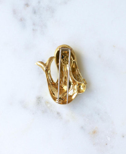 Broche FRED - Broche Sirène Jean Cocteau or jaune 58 Facettes