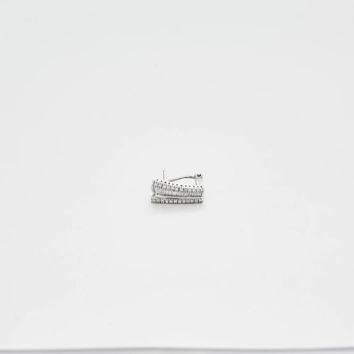 Boucles d'oreilles Boucles D'oreilles Or Blanc & Diamants 58 Facettes BO/230145