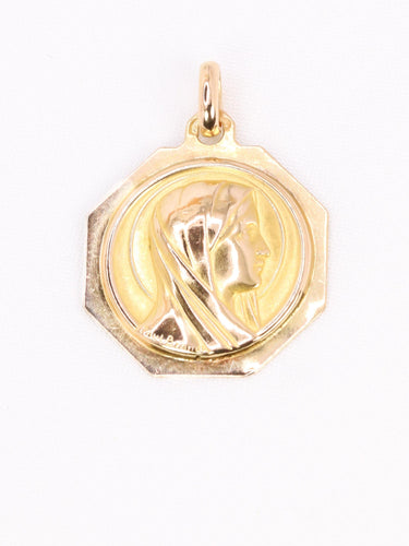 PAUL BRANDT Médaille Art Deco or jaune vierge de profil