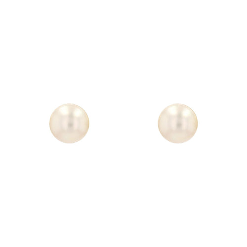 Boucles d'oreilles Puces d'oreilles perles de culture or jaune 58 Facettes 19-089A