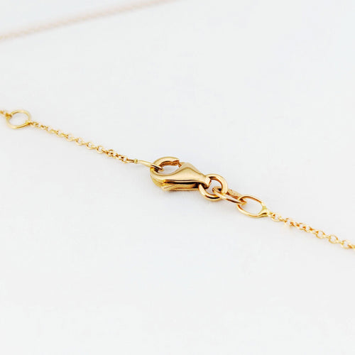 Collier Collier or rose et diamant 58 Facettes 32169