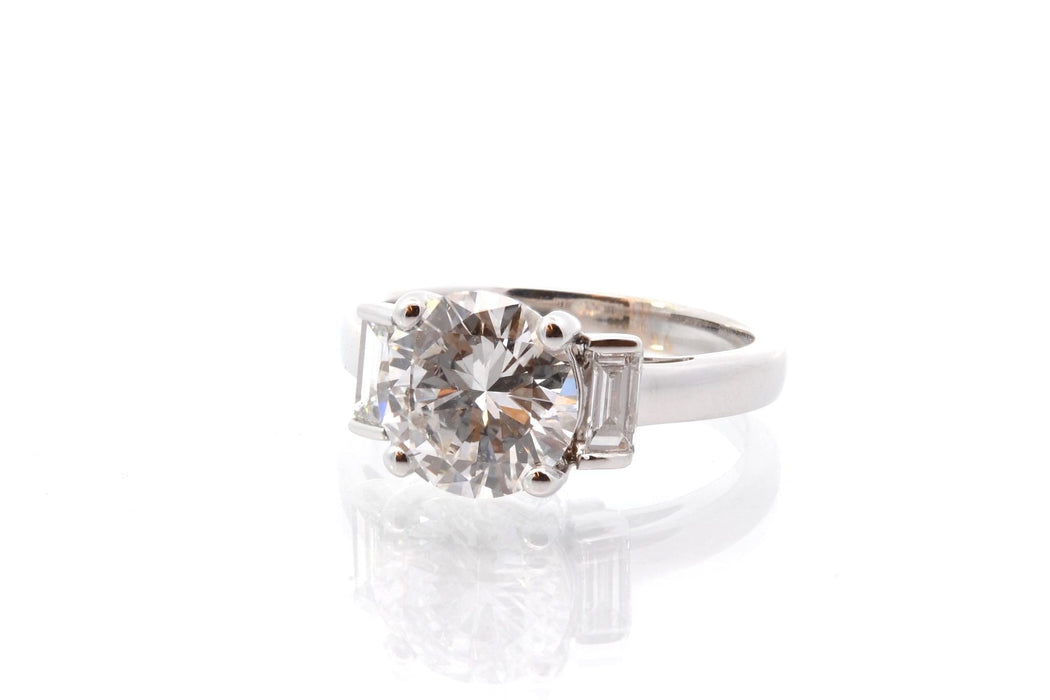 Bague 53 Bague or blanc diamant 2,57 cts 58 Facettes 25750 25696