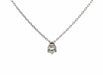 Collier Collier solitaire diamant or blanc 58 Facettes