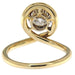 Ring 52 Solitaire ring in yellow gold with diamond 58 Facettes G3510