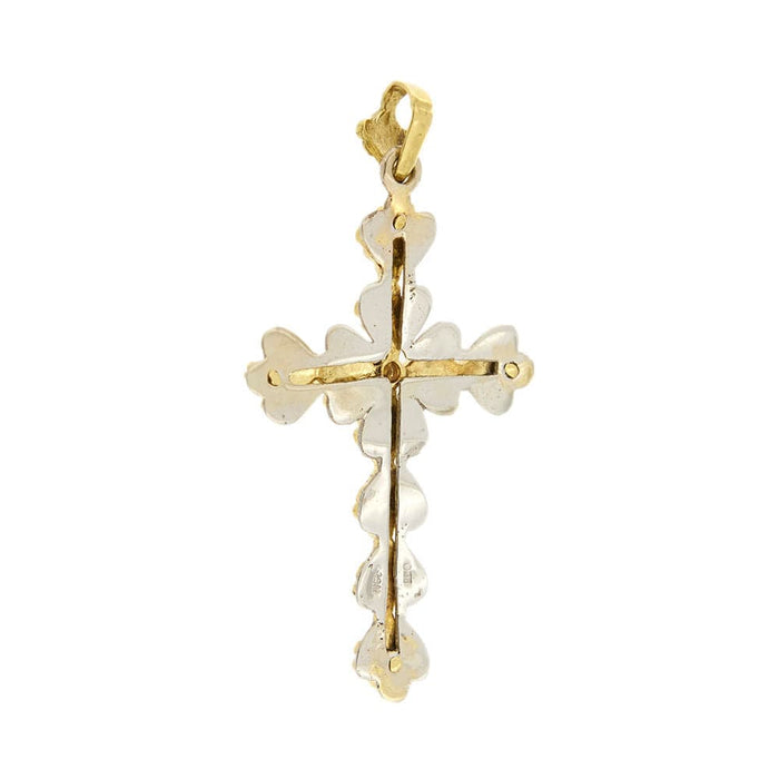 Pendentif Pendentif croix avec émeraude 58 Facettes 33474