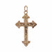 Pendentif Croix ancienne or rose ciselé 58 Facettes CVP137