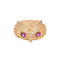 Bague Diamond Owl Ring Vintage 14k Yellow Gold Ruby Eyes Fine Jewelry Sz 7.5 58 Facettes G10213