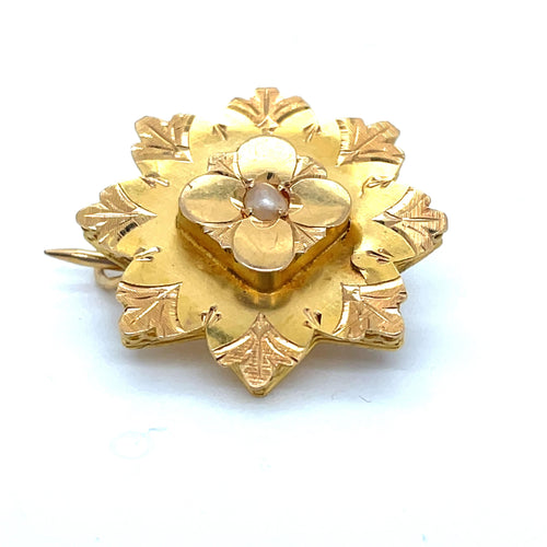 Broche Petite Broche Napoléon III or jaune 58 Facettes
