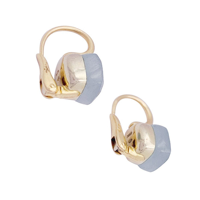 Boucles d'oreilles Boucles d'oreilles Pomellato, "Nudo" or jaune, aigue-marine laiteuse. 58 Facettes 33779